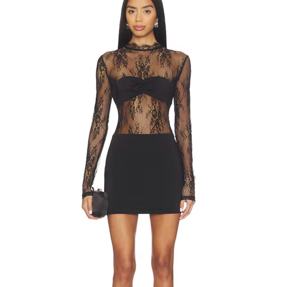 REVOLVE Kelliann Mini Dress in Black